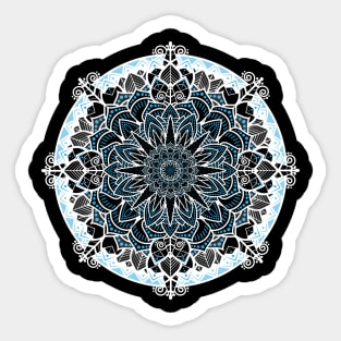 Blue & White Mandala Sticker